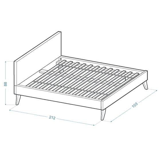 Upholstered bed HEAVEN 180 x 200 cm - Grey