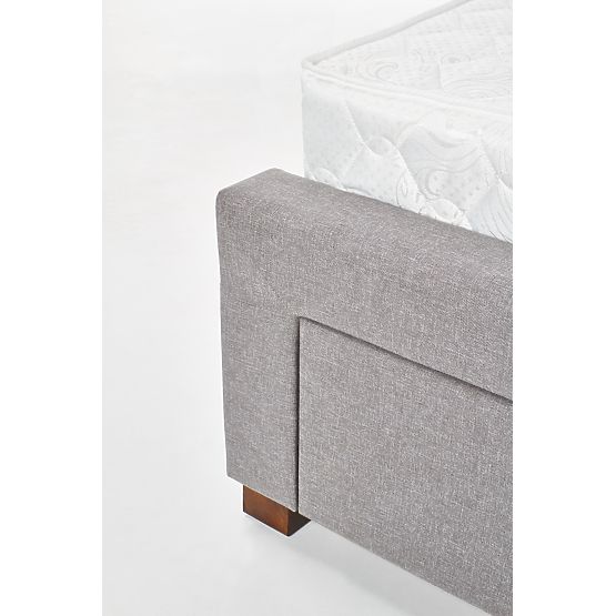 Upholstered Bed MODENA 140 cm with Drawers Grey (6p=1pc)