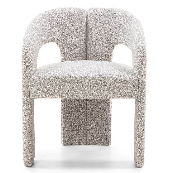 Upholstered Chair Castelo Grey-Beige