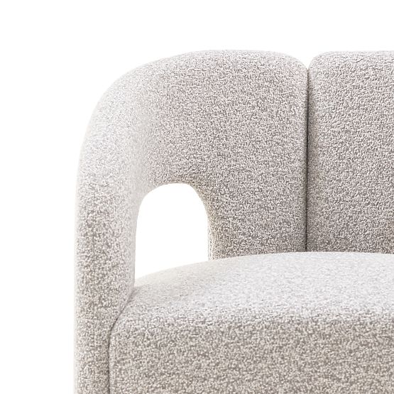 Upholstered Chair Castelo Grey-Beige
