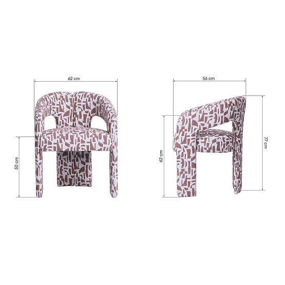 Upholstered Chair Castelo, Marsala