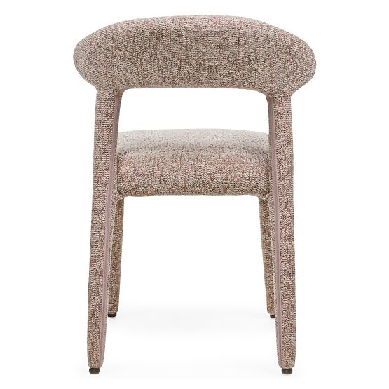 Upholstered Chair Hiroki, Beige-Bordeaux Mélange