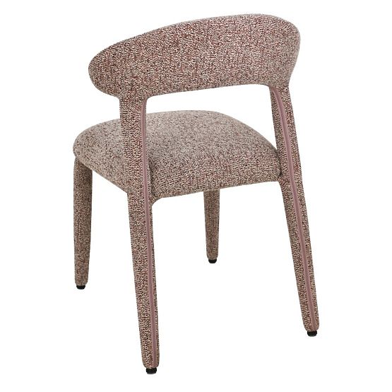 Upholstered Chair Hiroki, Beige-Bordeaux Mélange