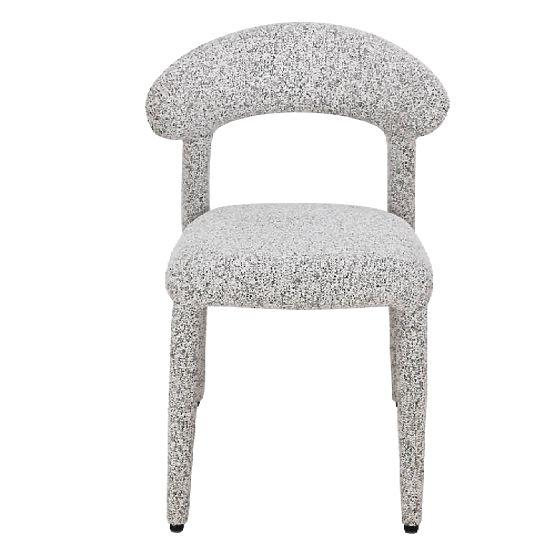 Upholstered Chair Hiroki, Beige-Gray Mélange