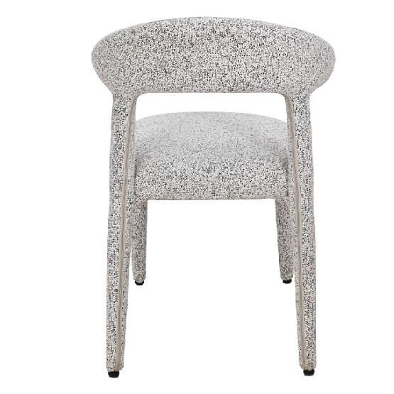 Upholstered Chair Hiroki, Beige-Gray Mélange