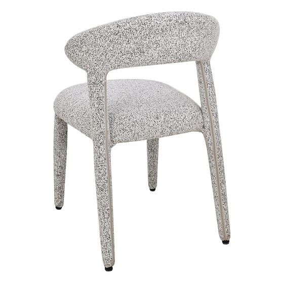 Upholstered Chair Hiroki, Beige-Gray Mélange