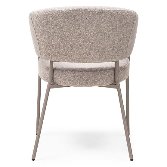 Upholstered Chair Lamu Beige, Bouclé