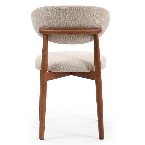 Upholstered Chair Merano Beige/Light Walnut