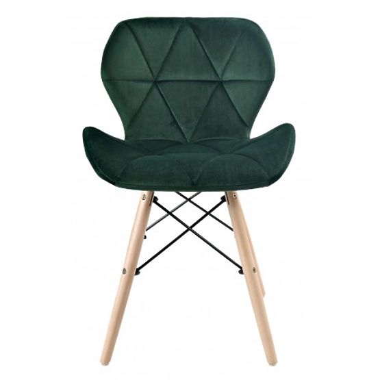 Upholstered Chair MURET VELVET Dark Green Velvet
