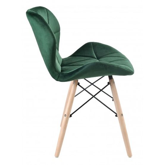 Upholstered Chair MURET VELVET Dark Green Velvet