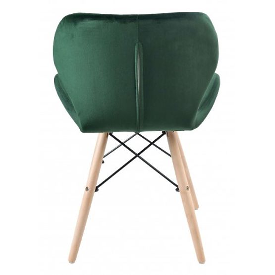 Upholstered Chair MURET VELVET Dark Green Velvet