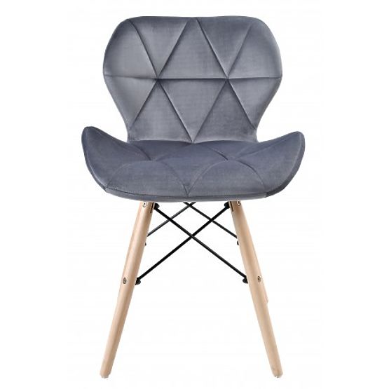 Upholstered Chair MURET VELVET Velvet Graphite