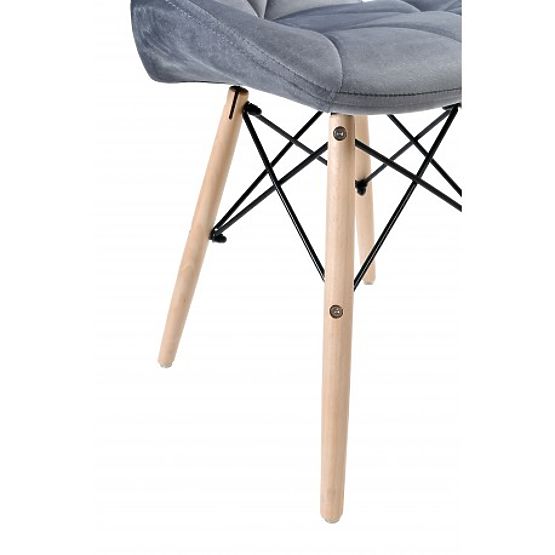 Upholstered Chair MURET VELVET Velvet Graphite