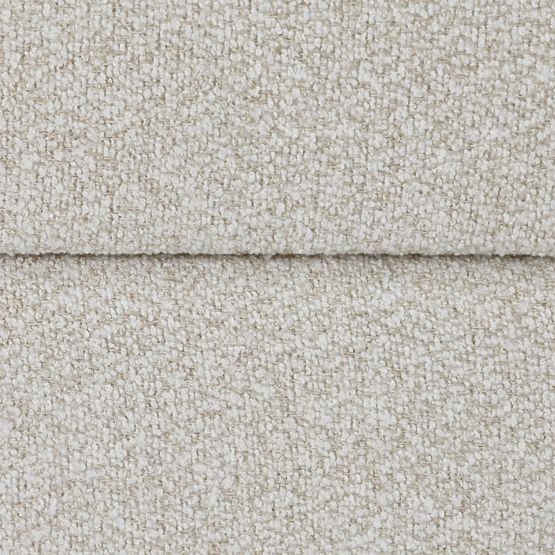 Upholstered Layer Pouf with Storage, Beige