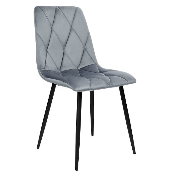 Upholstered Velvet Chair Madison Velvet Graphite