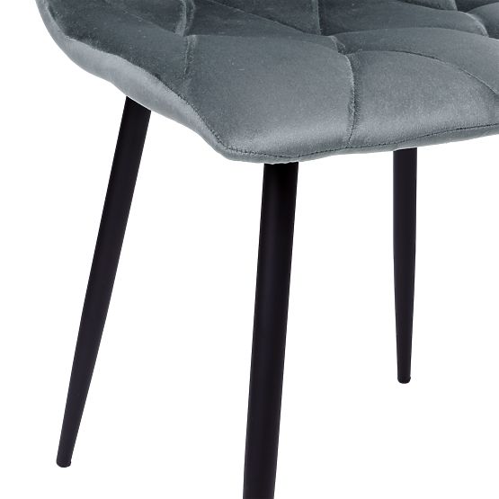 Upholstered Velvet Chair Madison Velvet Graphite