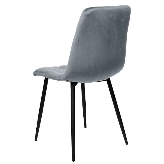 Upholstered Velvet Chair Madison Velvet Graphite