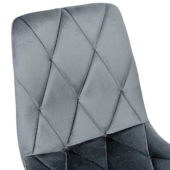 Upholstered Velvet Chair Madison Velvet Graphite