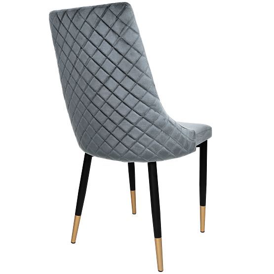Upholstered Velvet Chair Vermont Velvet Graphite