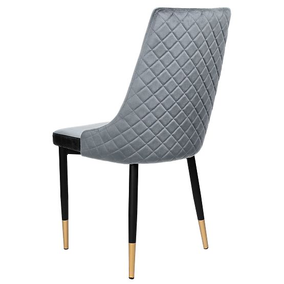Upholstered Velvet Chair Vermont Velvet Graphite
