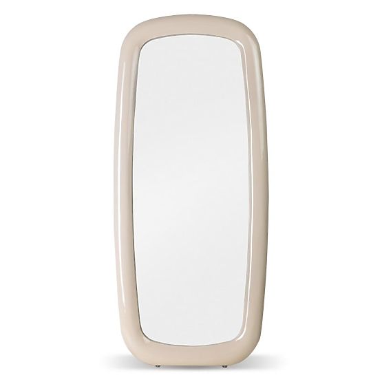 Uva Mirror, 180x80 cm, Light Beige, Glossy