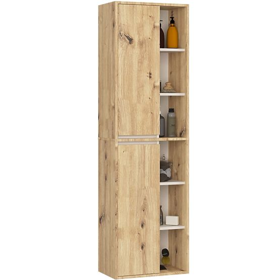VAMI W50 2D 6P Hanging Bathroom Cabinet Artisan Oak / Cashmere
