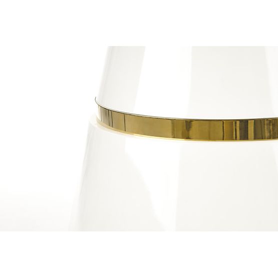 VEGAS Table, Top - White, Leg - White/Gold (2p=1pc)