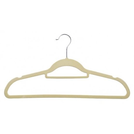 Velour Hanger Maxi Set of 10 - Beige