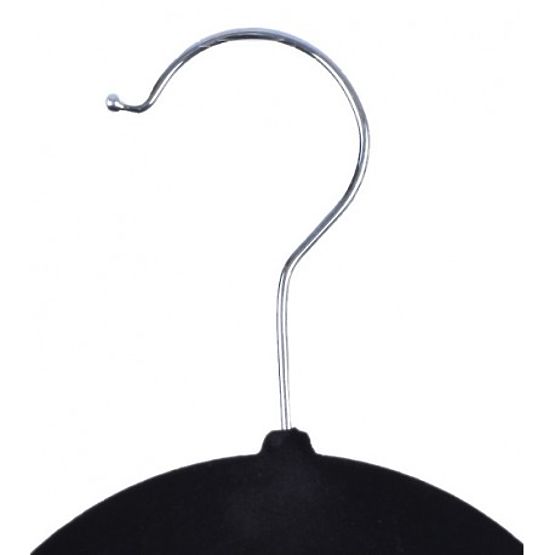 Velour Hanger Maxi Set of 10 - Black