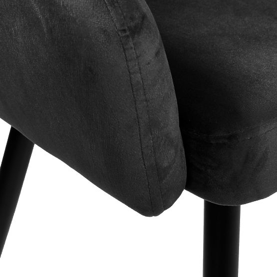 Velvet Chair ATLANTA VELVET Black