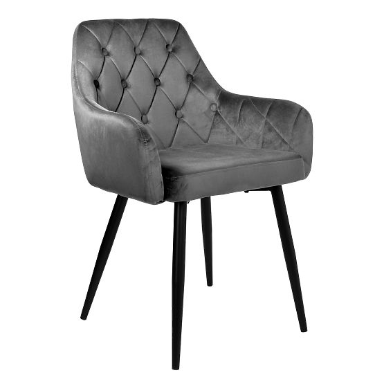 Velvet Chair ATLANTA VELVET Graphite