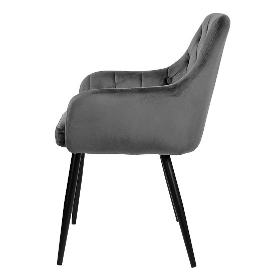 Velvet Chair ATLANTA VELVET Graphite