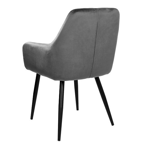Velvet Chair ATLANTA VELVET Graphite