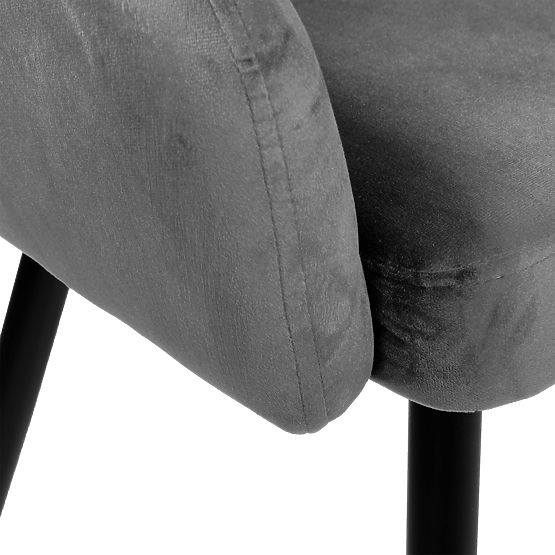 Velvet Chair ATLANTA VELVET Graphite