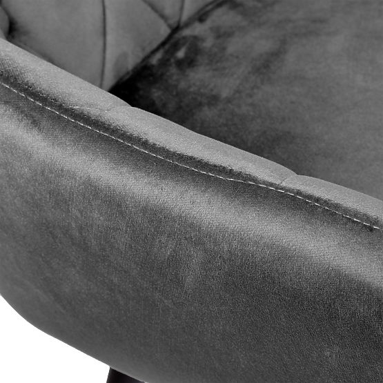 Velvet Chair ATLANTA VELVET Graphite