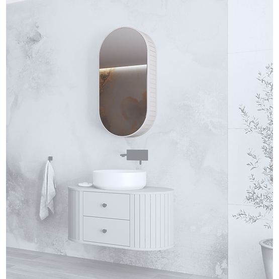 VENEZIA Mirror Cabinet 1D Cashmere (2p=1pc)