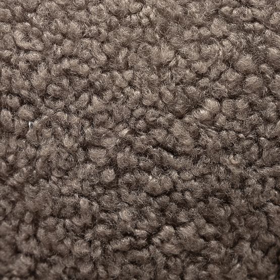 Venezia Relaxation Chair Cappuccino with Swivel Base, Boucle, Rounded Shapes