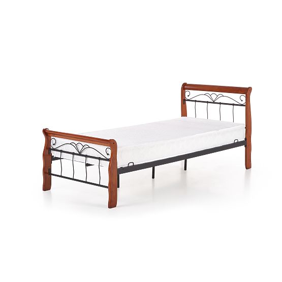 VERONICA Bed 90 cm Cherry Antique/Black