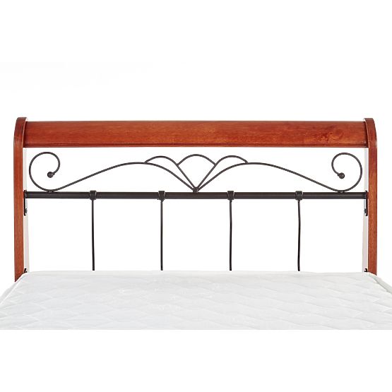 VERONICA Bed 90 cm Cherry Antique/Black