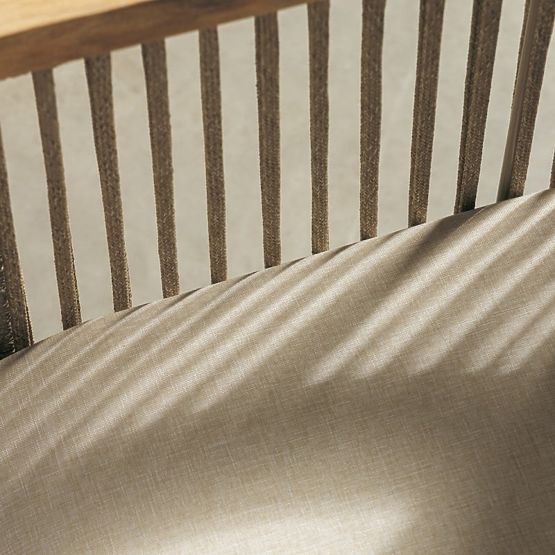 Vetralla Garden Corner Set with Table, Wicker, FSC Acacia Wood, Teak Look, Light Beige