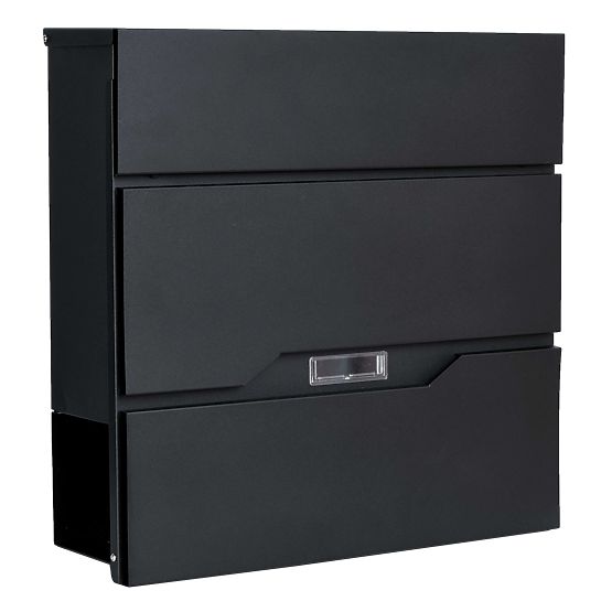 Vidar Black Mailbox for Letters