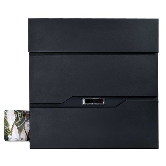 Vidar Black Mailbox for Letters