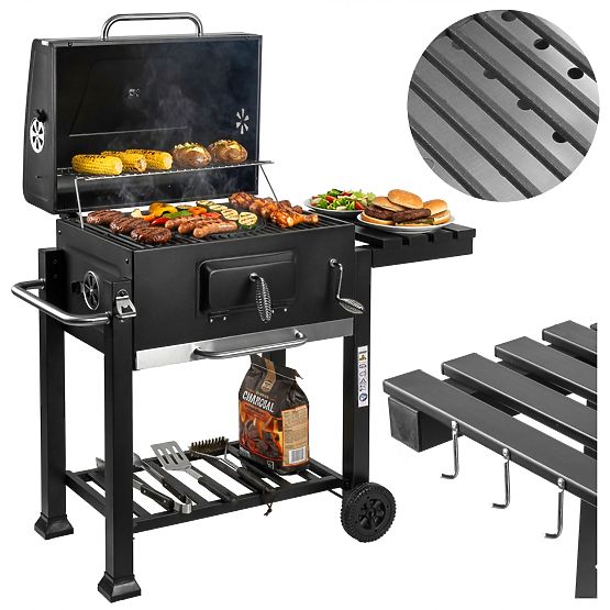 VULCAN Garden Charcoal Grill with Cast Iron Grate