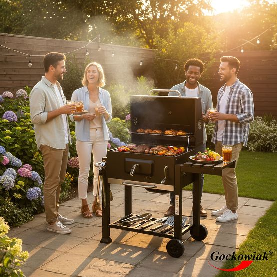 VULCAN Garden Charcoal Grill with Cast Iron Grate