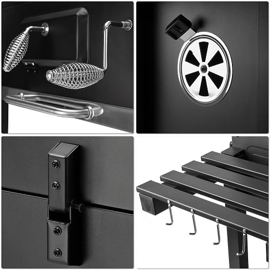 VULCAN Garden Charcoal Grill with Cast Iron Grate