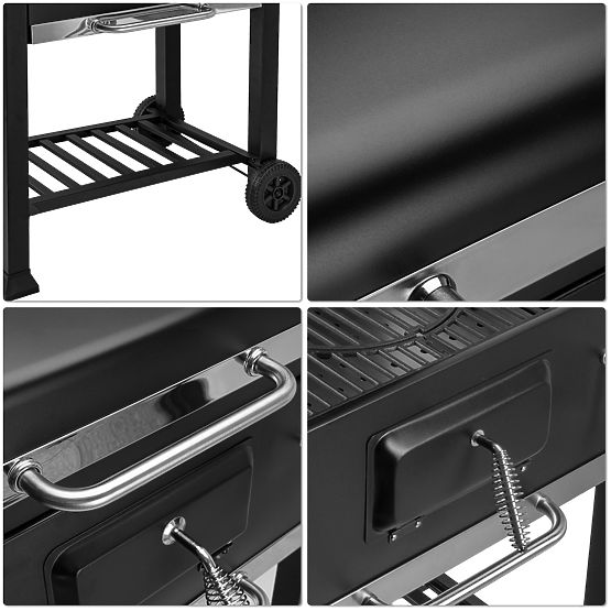 VULCAN Garden Charcoal Grill with Cast Iron Grate