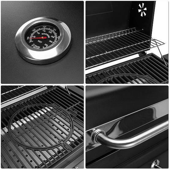 VULCAN Garden Charcoal Grill with Cast Iron Grate