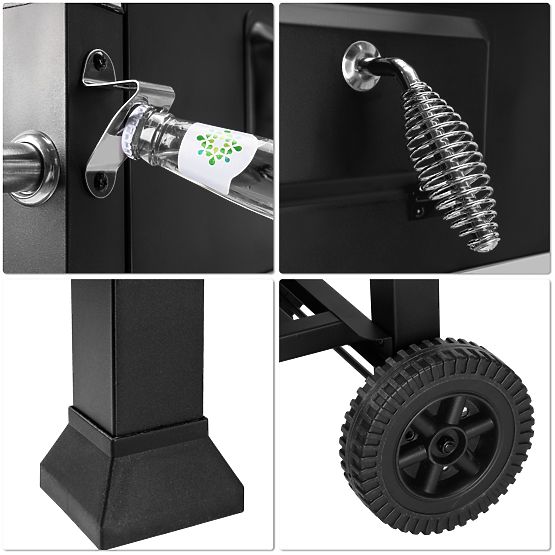 VULCAN Garden Charcoal Grill with Cast Iron Grate