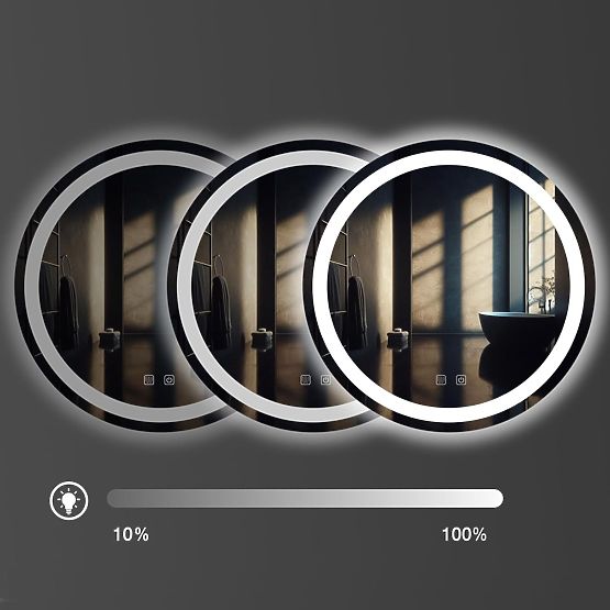 WALL LED MIRROR 60cm BAS