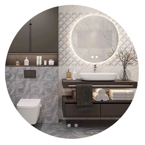 WALL LED MIRROR 70cm HZJ070